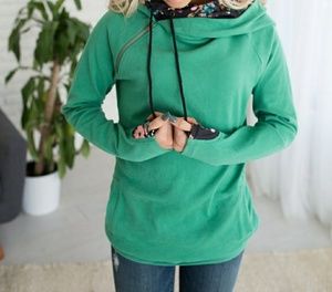 Double hood sweatshirt